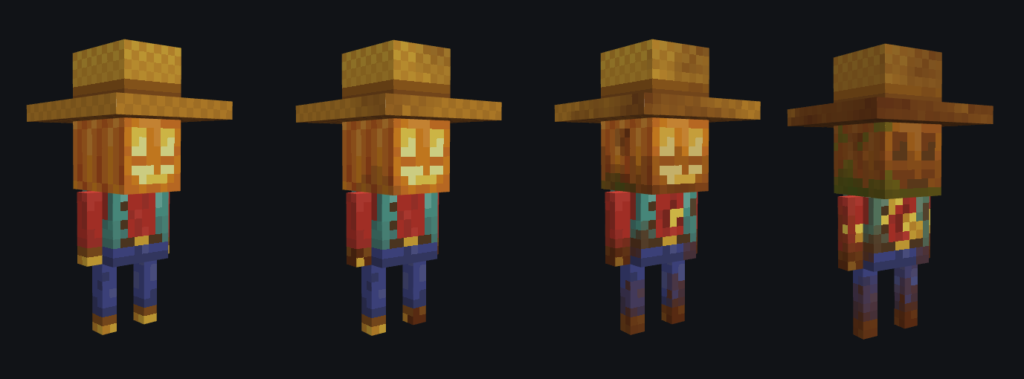 Scarecrow Golem Decay States